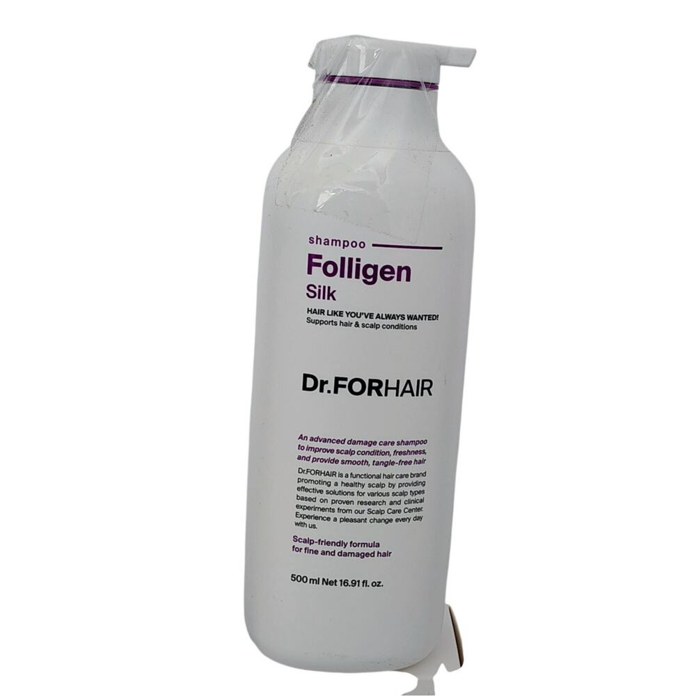 Dr. FORHAIR Folligen Silk Shampoo 16.9 oz. For Fine Damaged Hair